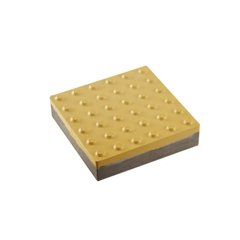 Тактильна плитка напольна бетона "конус", 300х300х60 (2 сорт), жовта